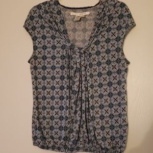 Max Studio L blue blouse